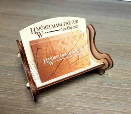 Egyedi névjegykártya tartó